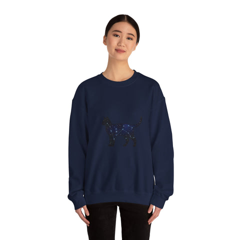 Starry Cat silhouette Sweatshirt | grunge shirt, flannel aesthetic