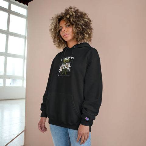 Floral 'Lritos' Champion Hoodie — Vintage Blossom Graphic Pullover