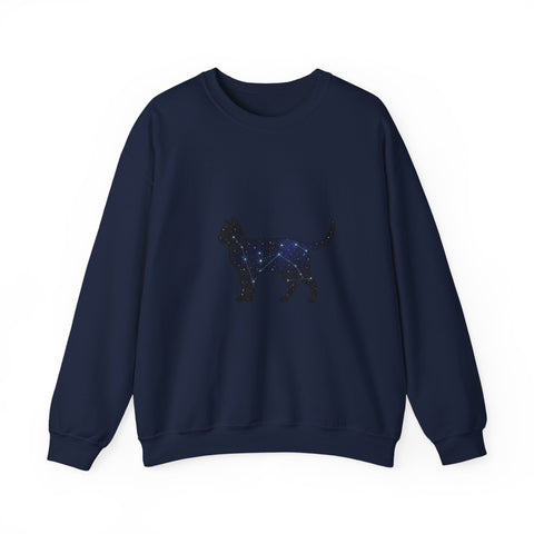 Starry Cat silhouette Sweatshirt | grunge shirt, flannel aesthetic