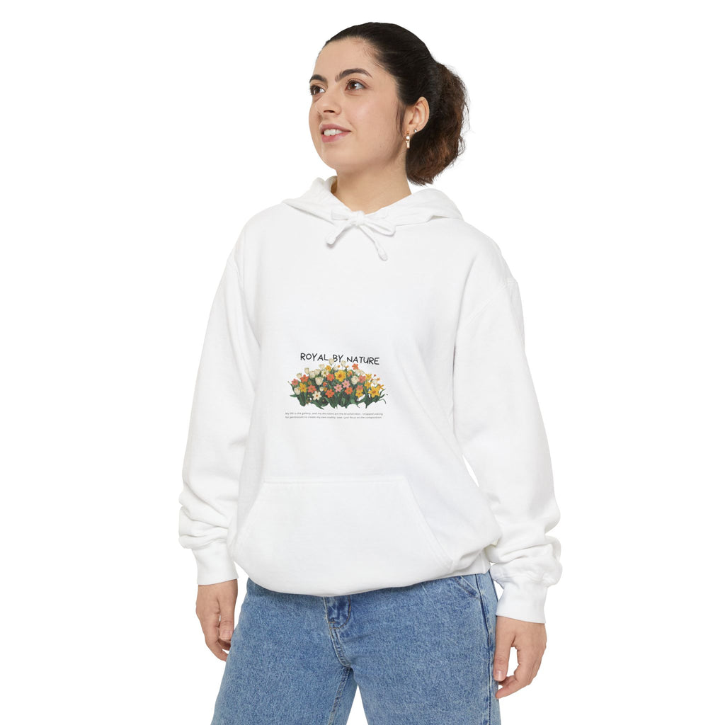 Floral Row Hoodie —  Garden Graphic