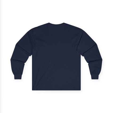 Long Sleeve Tee — Black Abstract Marble 'Alchemical' Graphic