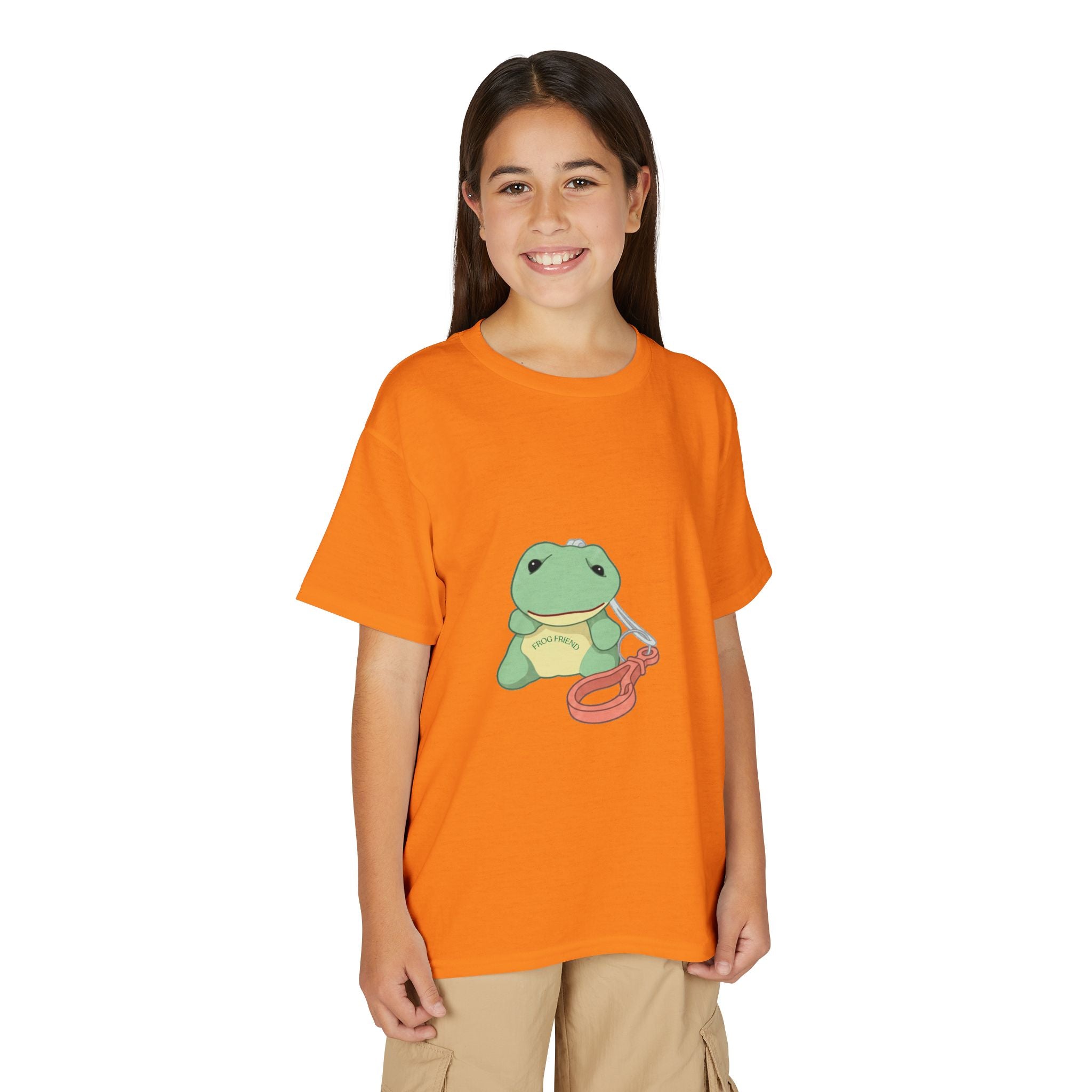 Kids T-Shirt — Cute Green Frogy