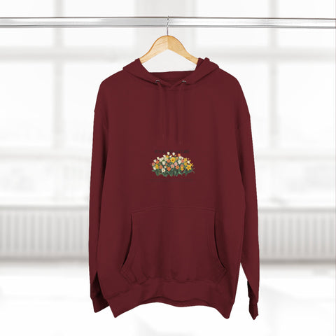 Floral Bouquet Hoodie — 'You Are My Favorite' Minimal Chest Print