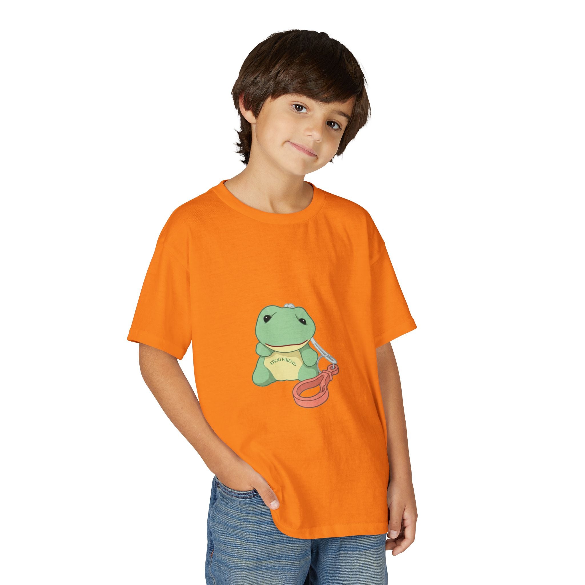 Kids T-Shirt — Cute Green Frogy