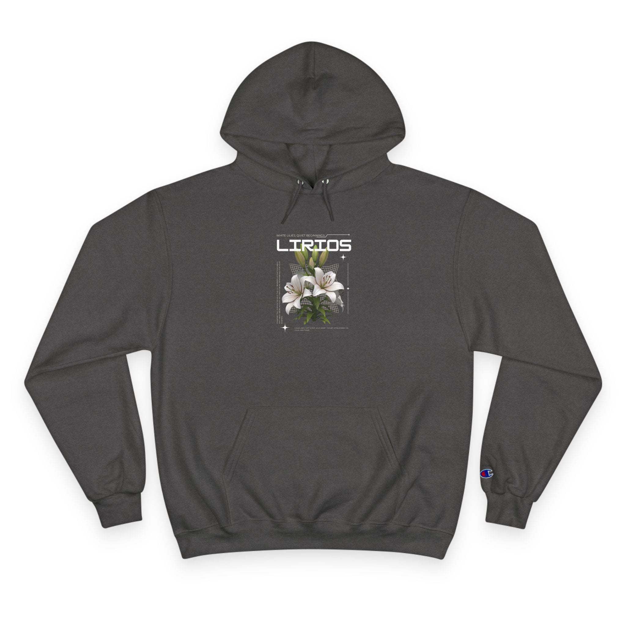 Floral 'Lritos' Champion Hoodie — Vintage Blossom Graphic Pullover
