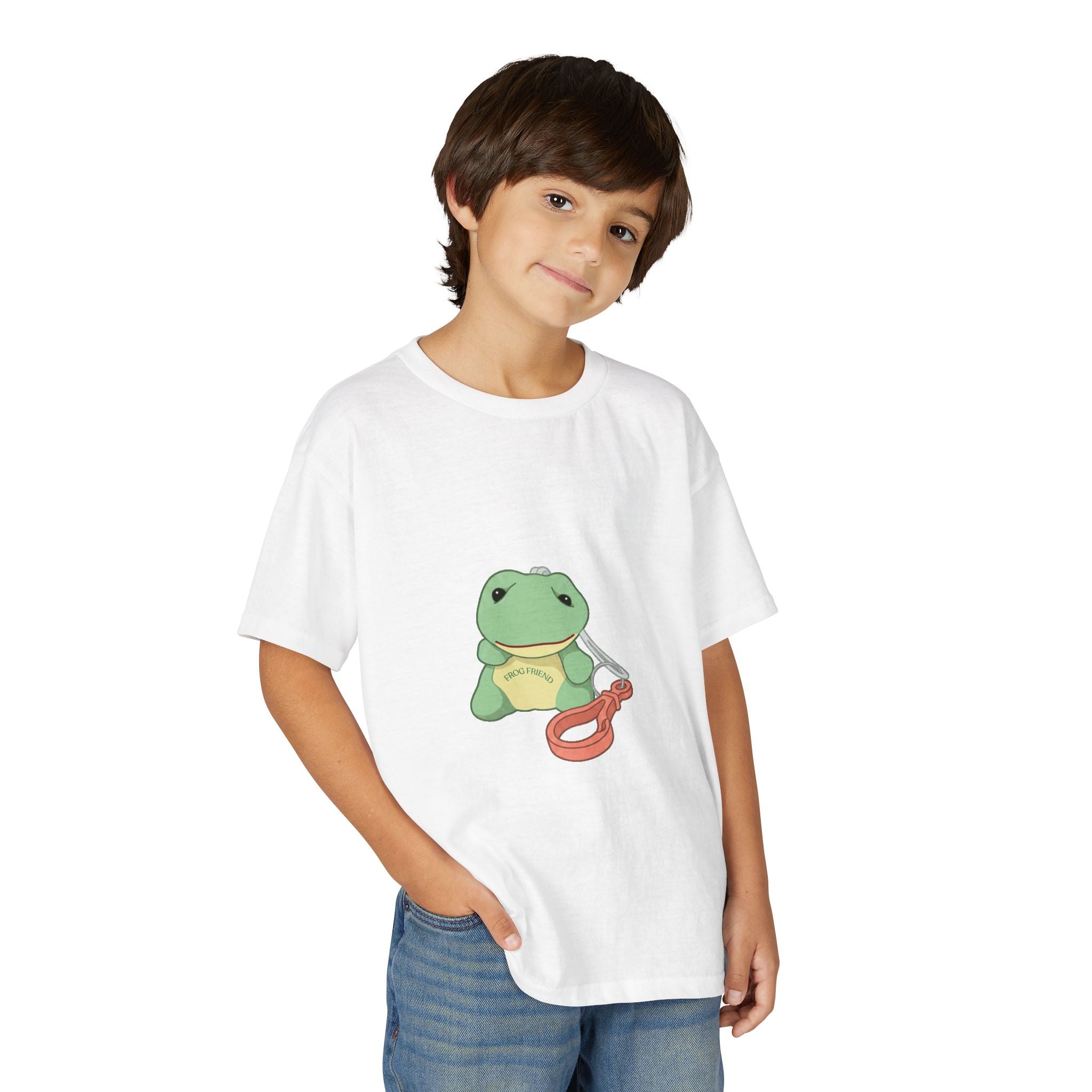 Kids T-Shirt — Cute Green Frogy