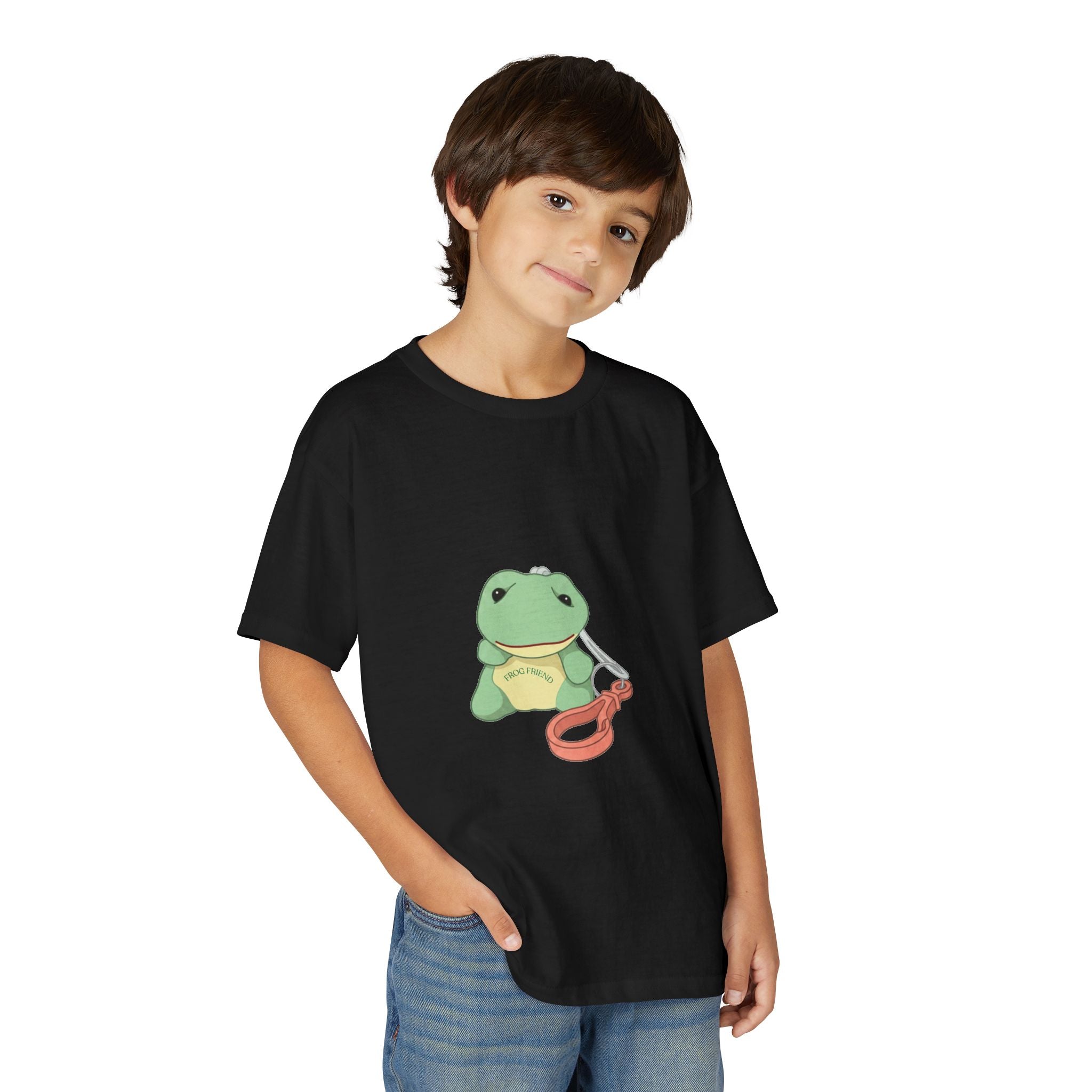 Kids T-Shirt — Cute Green Frogy