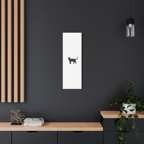 Galaxy Cat Canvas, Stretched Matte Print | Grunge Revival, Dark Plaid Aesthetic