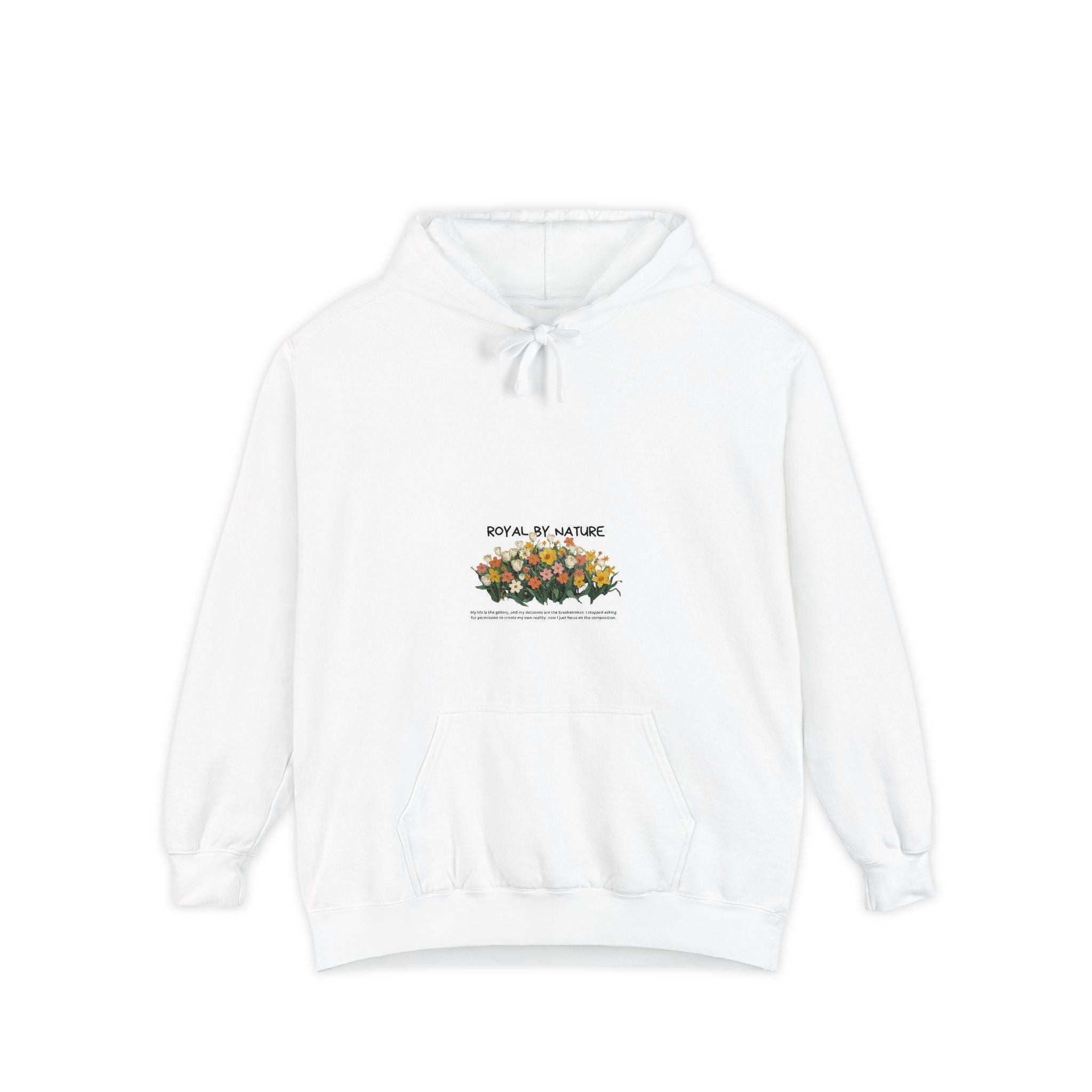 Floral Row Hoodie —  Garden Graphic