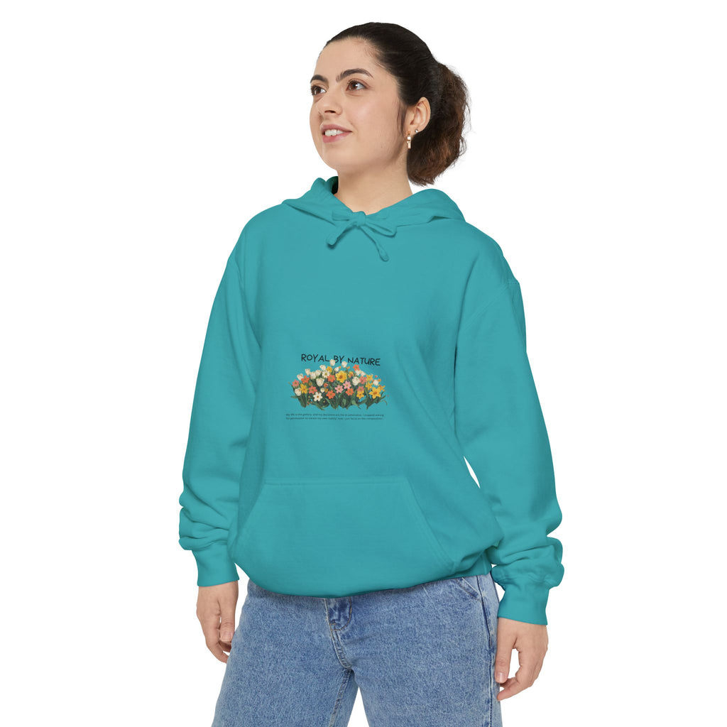 Floral Row Hoodie —  Garden Graphic