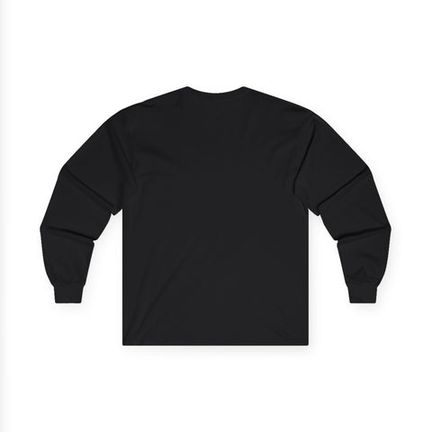 Long Sleeve Tee — Black Abstract Marble 'Alchemical' Graphic