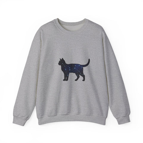 Starry Cat silhouette Sweatshirt | grunge shirt, flannel aesthetic