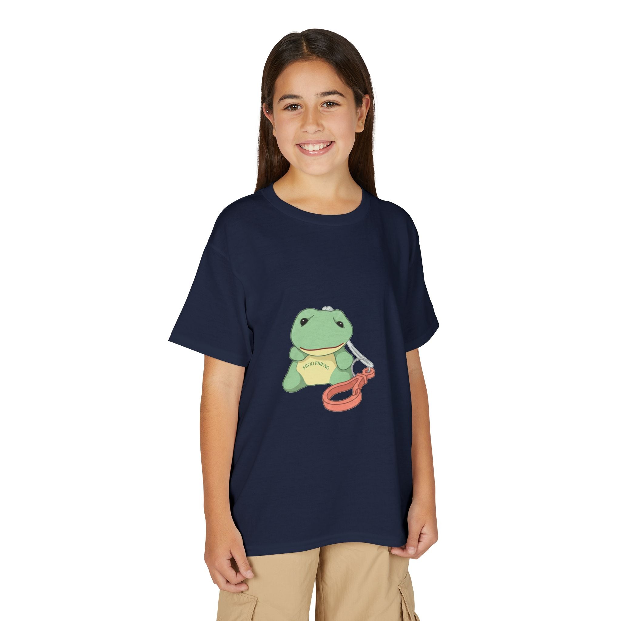 Kids T-Shirt — Cute Green Frogy