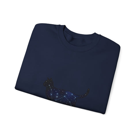 Starry Cat silhouette Sweatshirt | grunge shirt, flannel aesthetic
