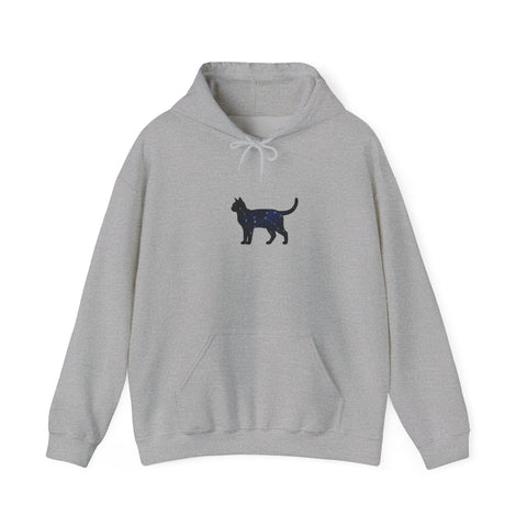 Minimal Black Cat Hoodie | grunge revival, plaid comeback