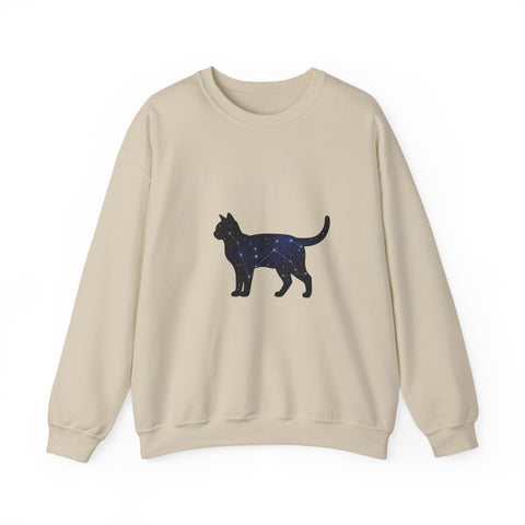 Starry Cat silhouette Sweatshirt | grunge shirt, flannel aesthetic