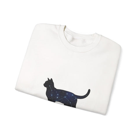 Starry Cat silhouette Sweatshirt | grunge shirt, flannel aesthetic
