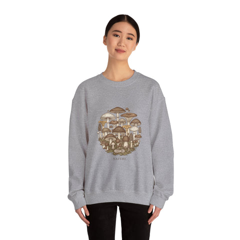 Mushroom Cluster Crewneck Sweatshirt | grunge shirt, flannel aesthetic