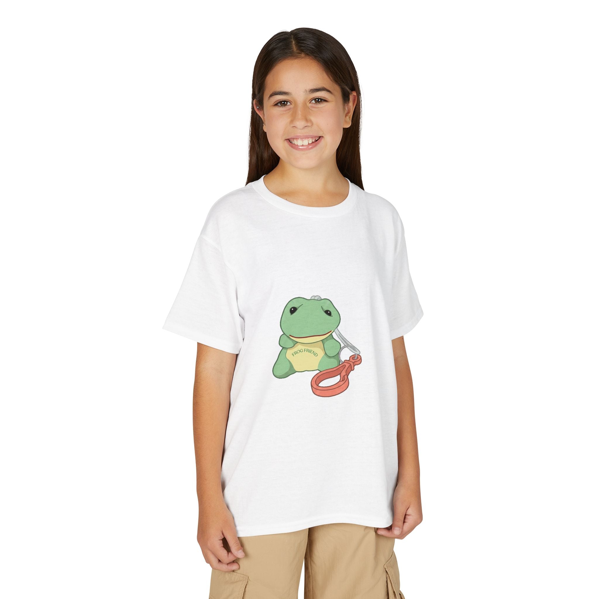 Kids T-Shirt — Cute Green Frogy
