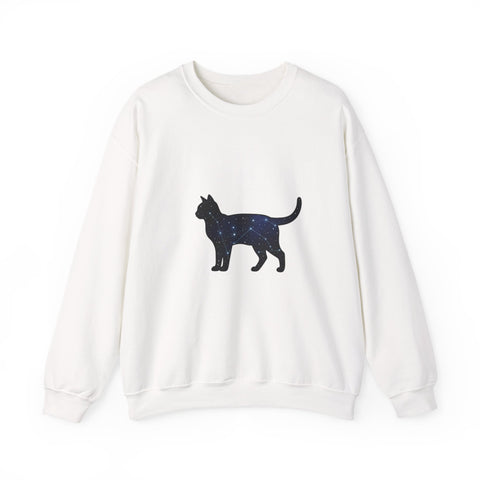 Starry Cat silhouette Sweatshirt | grunge shirt, flannel aesthetic