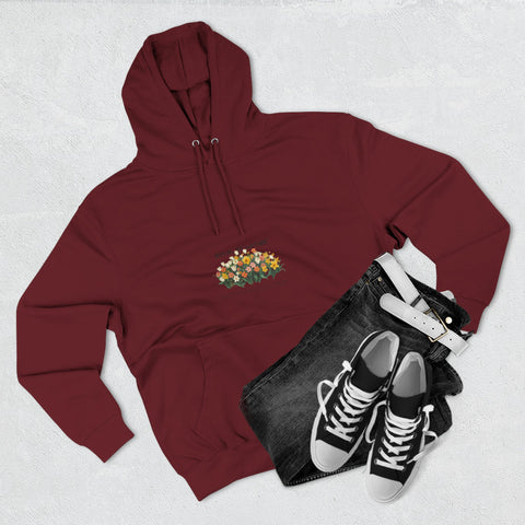 Floral Bouquet Hoodie — 'You Are My Favorite' Minimal Chest Print
