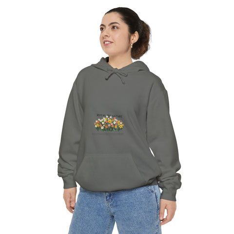 Floral Row Hoodie —  Garden Graphic