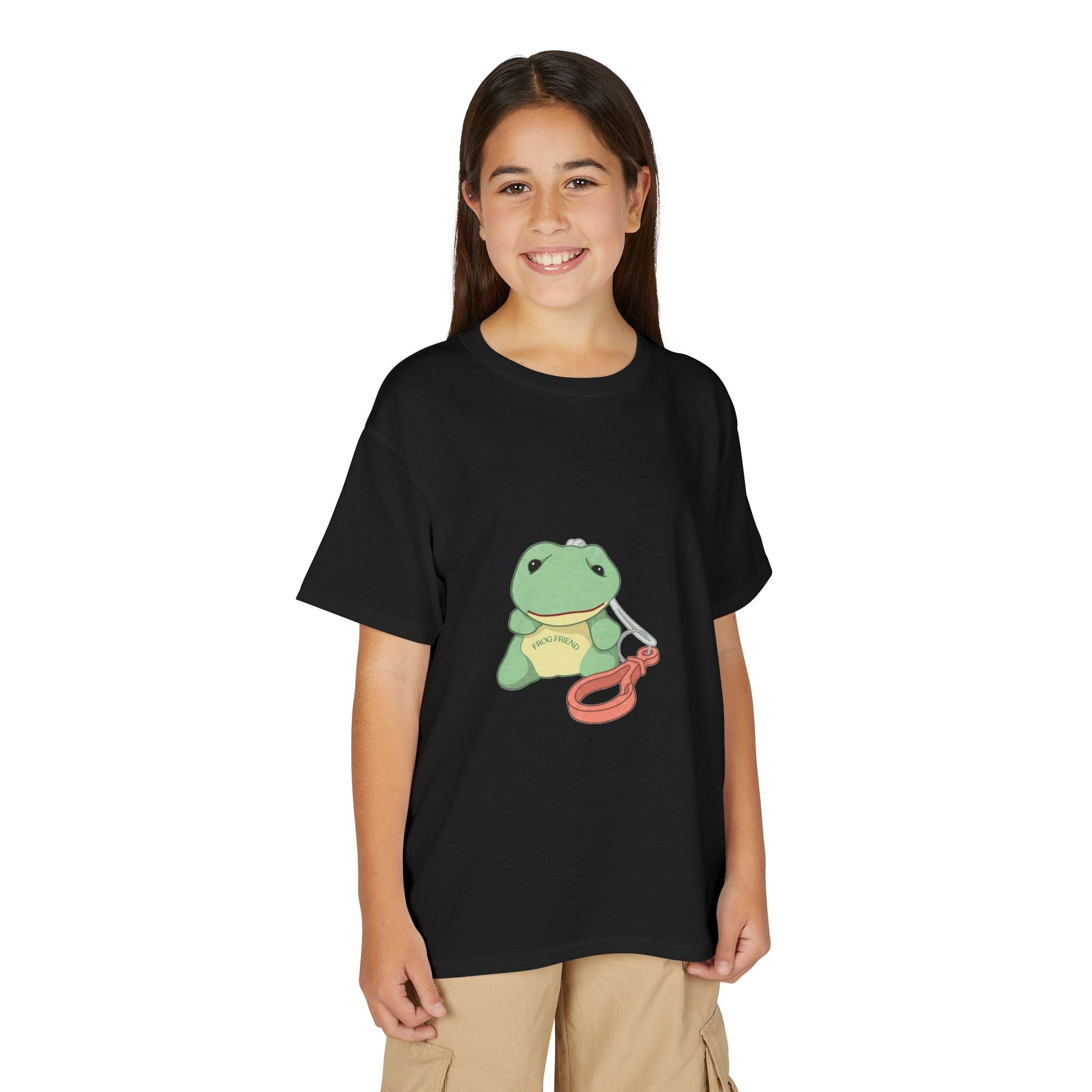 Kids T-Shirt — Cute Green Frogy