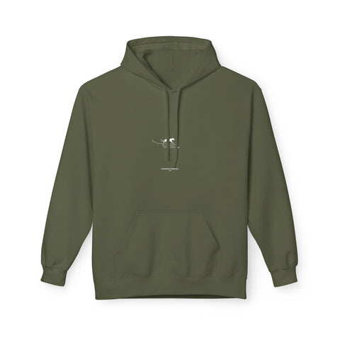 Minimalist Canoe Graphic Hoodie — Adventure Outdoor Pullover