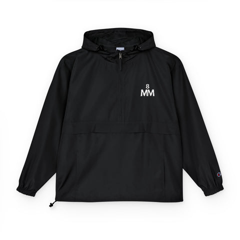 Packable Anorak Jacket — Minimal White Logo Hooded Windbreaker