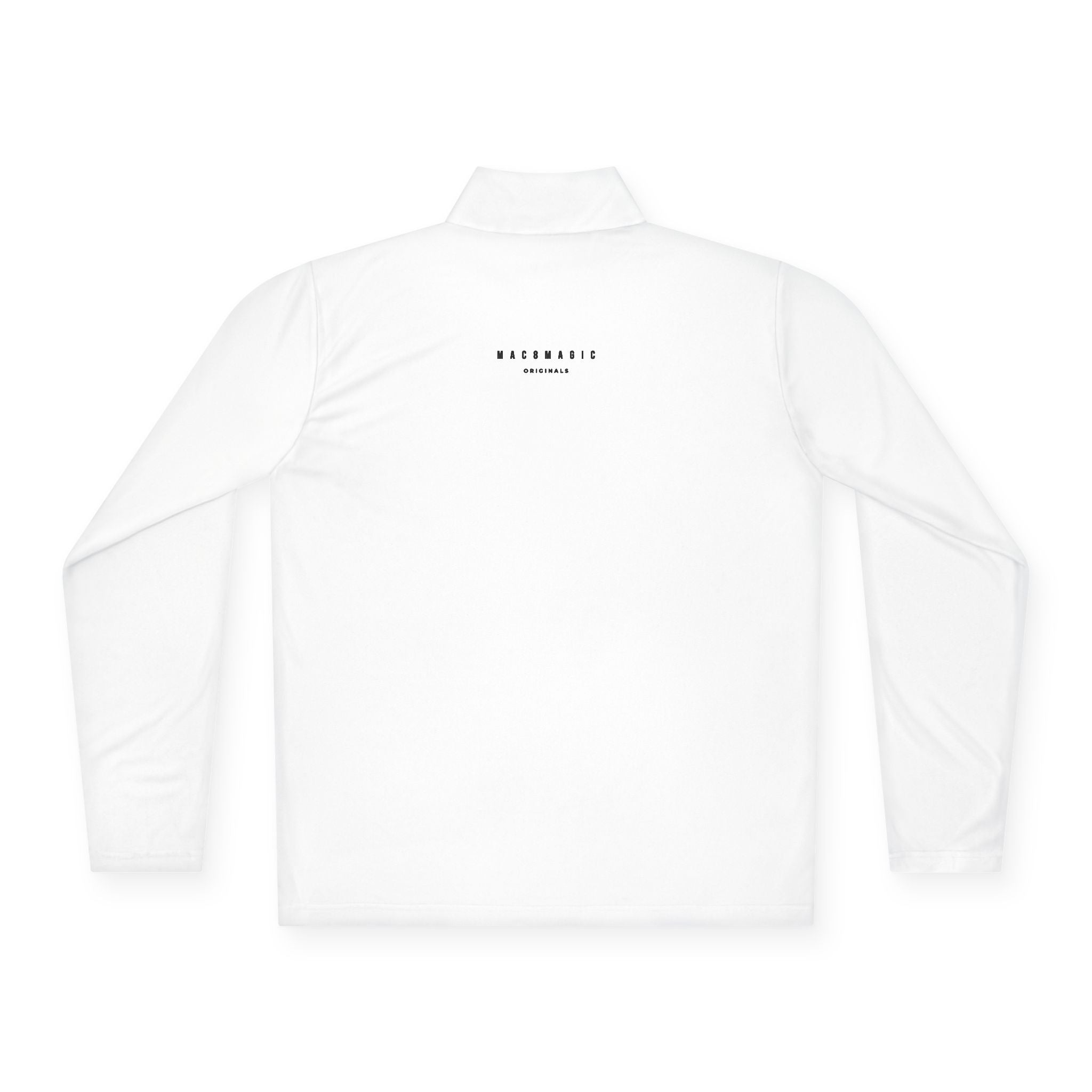 Quarter-Zip Pullover — Minimal Black Logo Athletic Pullover