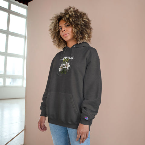 Floral 'Lritos' Champion Hoodie — Vintage Blossom Graphic Pullover