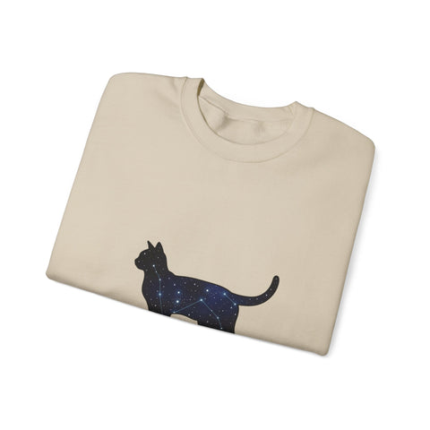 Starry Cat silhouette Sweatshirt | grunge shirt, flannel aesthetic