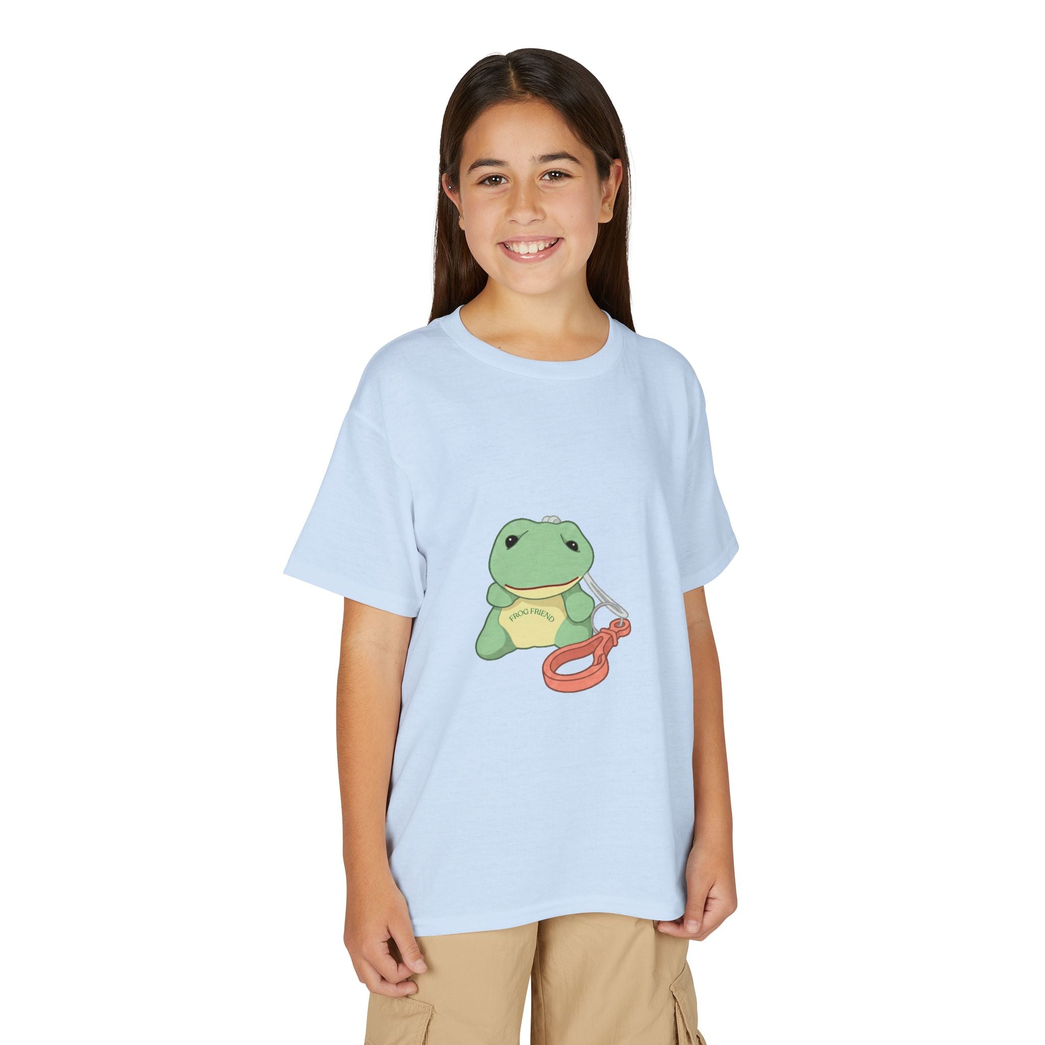 Kids T-Shirt — Cute Green Frogy