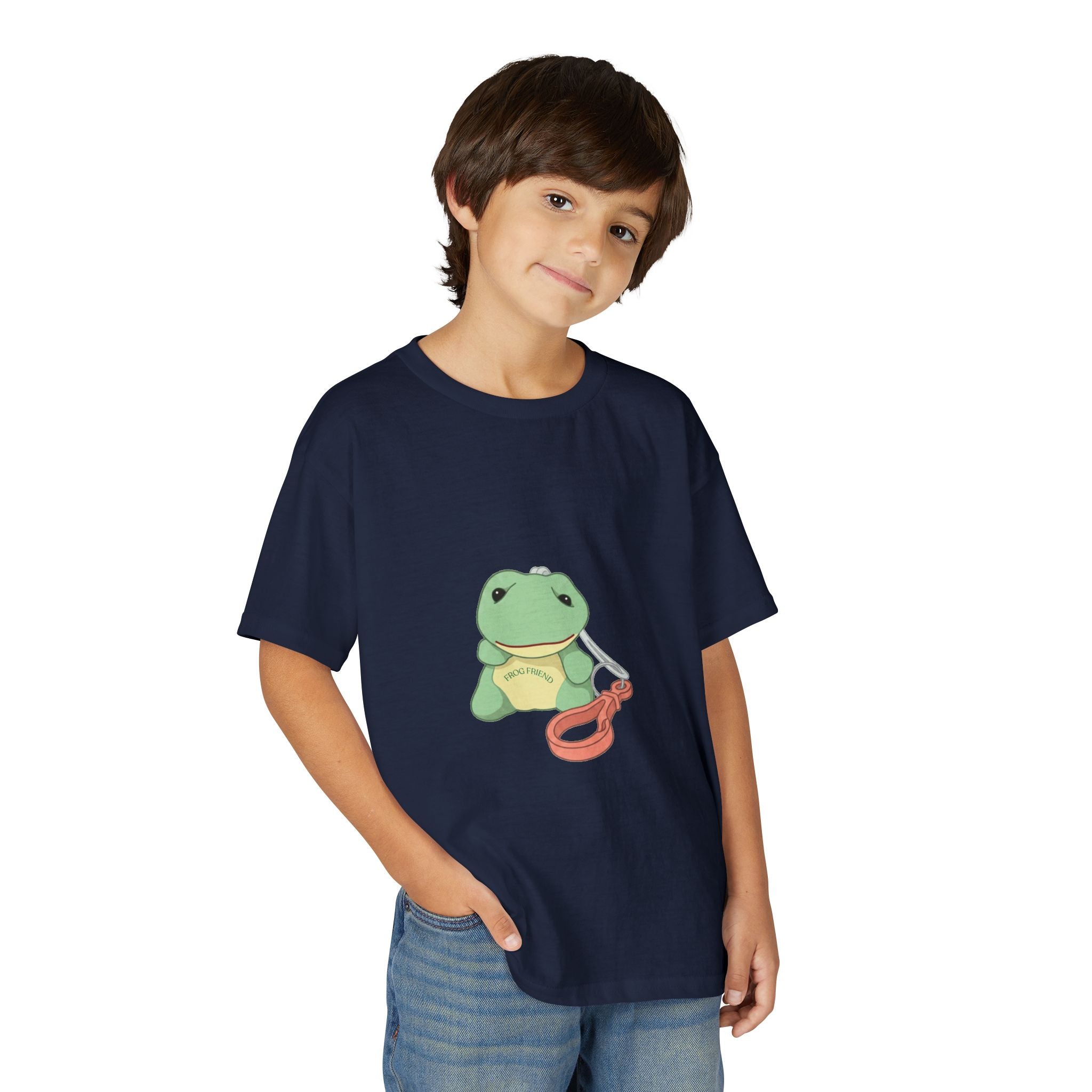 Kids T-Shirt — Cute Green Frogy