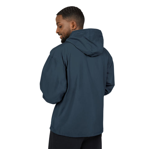 Packable Anorak Jacket — Minimal White Logo Hooded Windbreaker