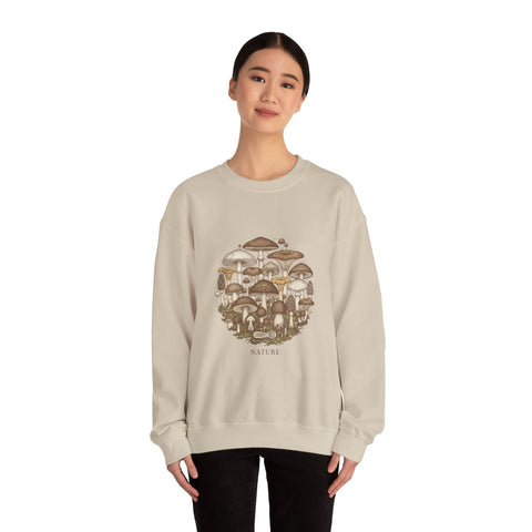 Mushroom Cluster Crewneck Sweatshirt | grunge shirt, flannel aesthetic
