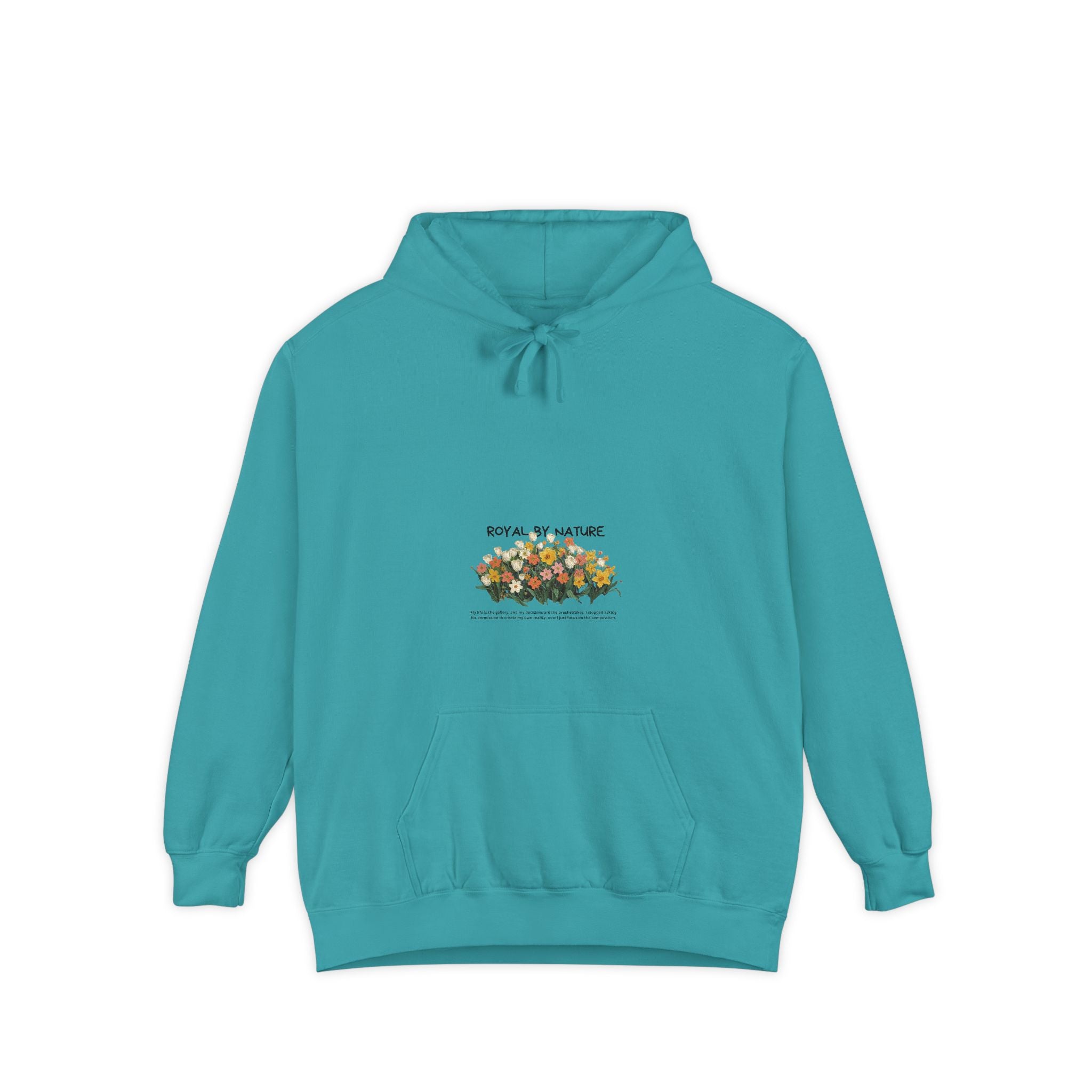 Floral Row Hoodie —  Garden Graphic