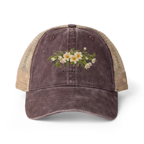 Women's Washed Mesh-Back Cap