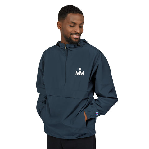 Packable Anorak Jacket — Minimal White Logo Hooded Windbreaker