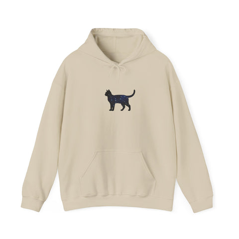 Minimal Black Cat Hoodie | grunge revival, plaid comeback