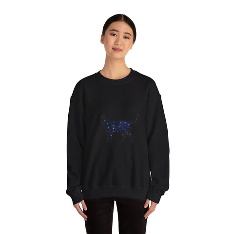 Starry Cat silhouette Sweatshirt | grunge shirt, flannel aesthetic