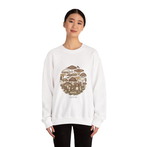 Mushroom Cluster Crewneck Sweatshirt | grunge shirt, flannel aesthetic